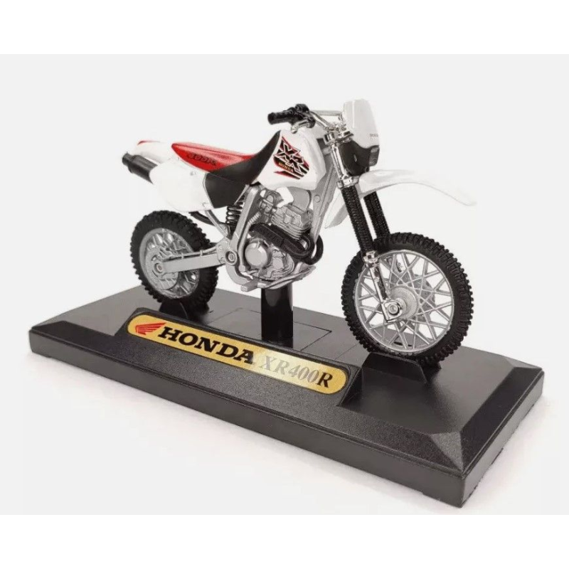 Miniatura HONDA XR400R Blanco y rojo