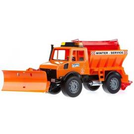 Miniatura Quitanieves UNIMOG Con cuchilla y esparcidor de sal Escala: 1/16