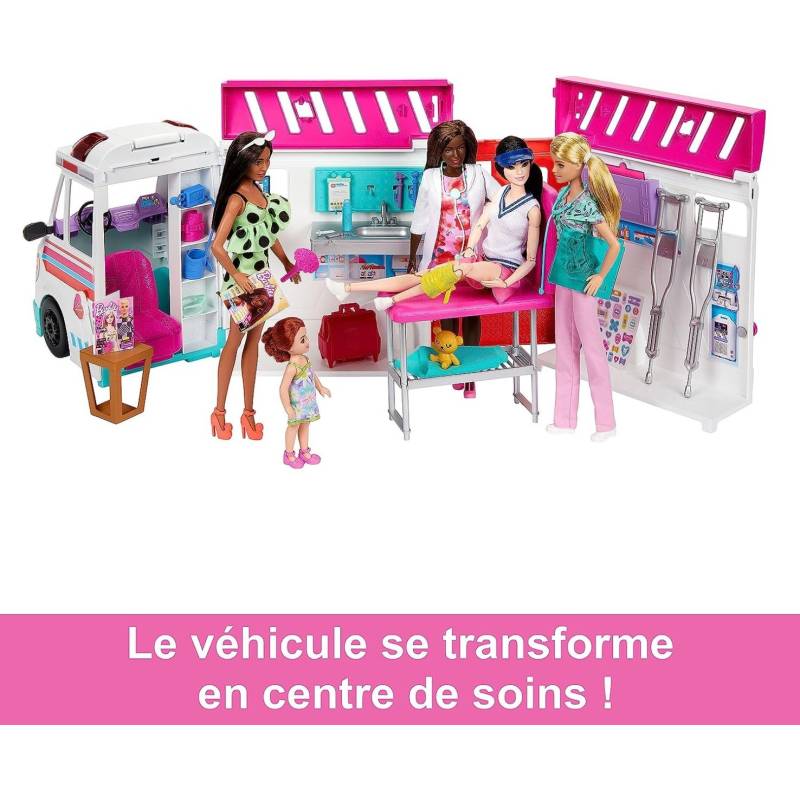 Mattel Vehículo médico Barbie