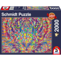  Puzzle de 2000 piezas Tigre colorido