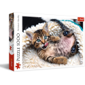  Puzzle de 1000 piezas Gatito feliz