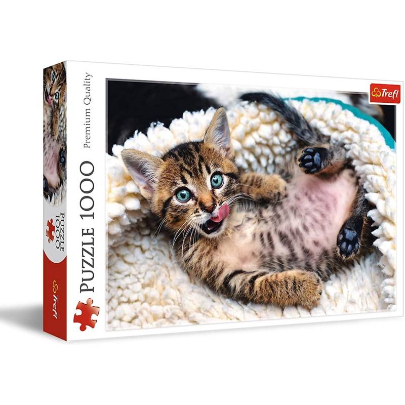  Puzzle de 1000 piezas Gatito feliz