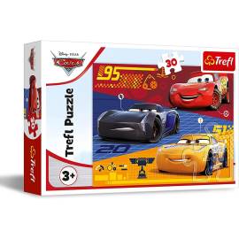  Puzzle DISNEY de 30 piezas - CARS antes de la carrera