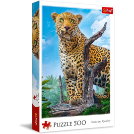  Puzzle de 500 piezas Leopardo salvaje