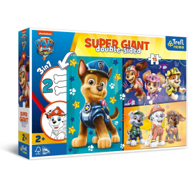  Puzzle de 15 piezas con colorante PAW PATROL