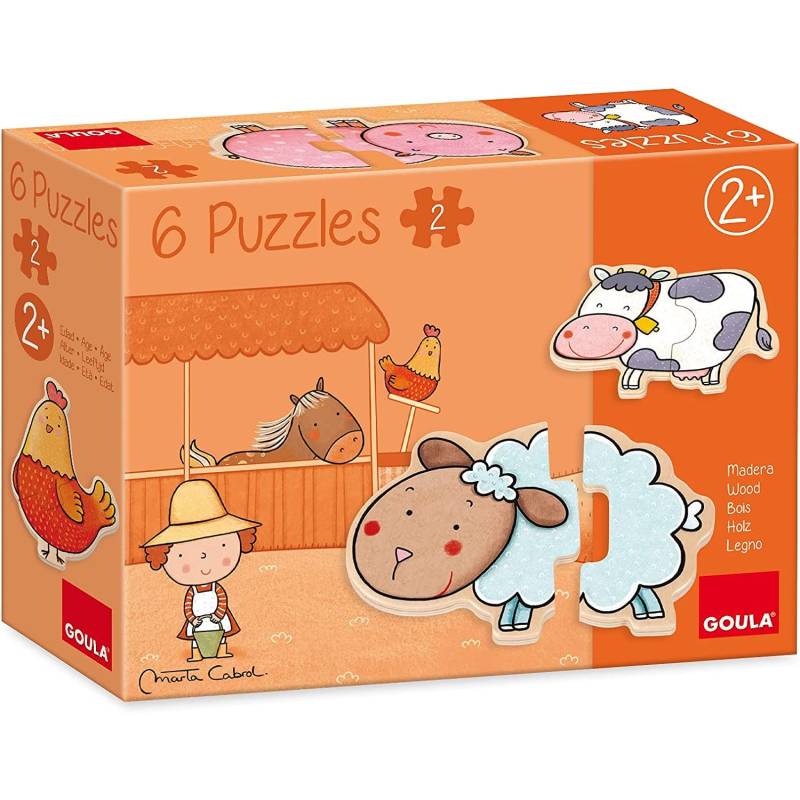 Puzzle rompecabezas animales de granja