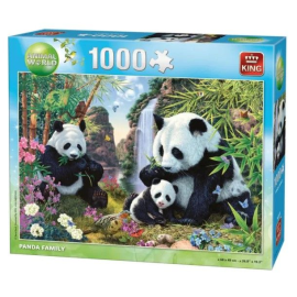  Puzzle de 1000 piezas Familia Panda