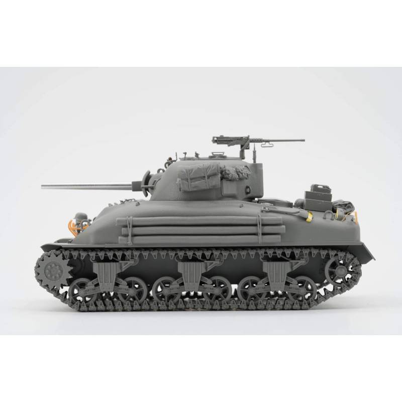 Maqueta militar BORDER MODEL: 1/35; Sherman M4A1 Mid production with PE, metal barrel, 3D light guards and stowage