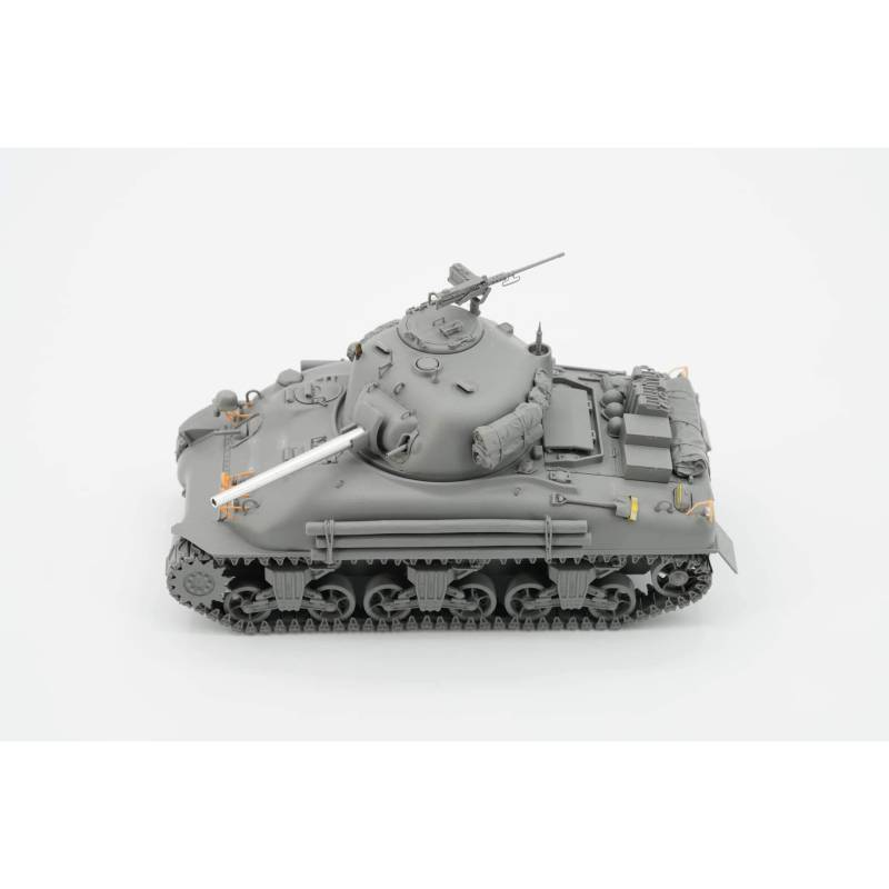 Maqueta militar BORDER MODEL: 1/35; Sherman M4A1 Mid production with PE, metal barrel, 3D light guards and stowage