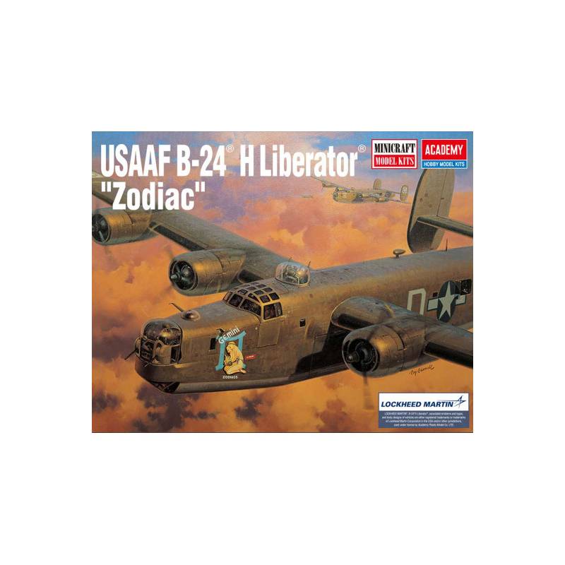 USAAF B-24H Liberator “ZODIAC” 1:72 plastic airplane model