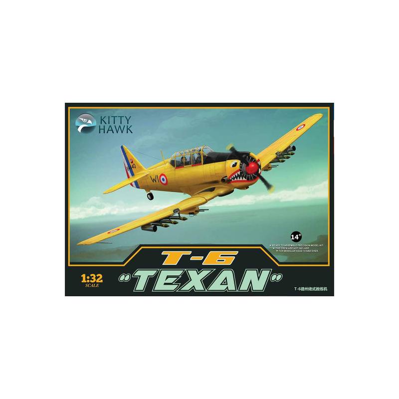 Plastic model plane NORTH AMERICAN T-6G "TEXAN" AIR FORCE ALGERIAN WAR 1960 1:32