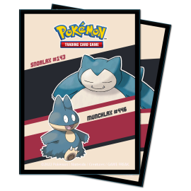  Pokemon Ultrapro Snorlax & Munchlax Deck Protector Sleeves Pack of 65Pcs