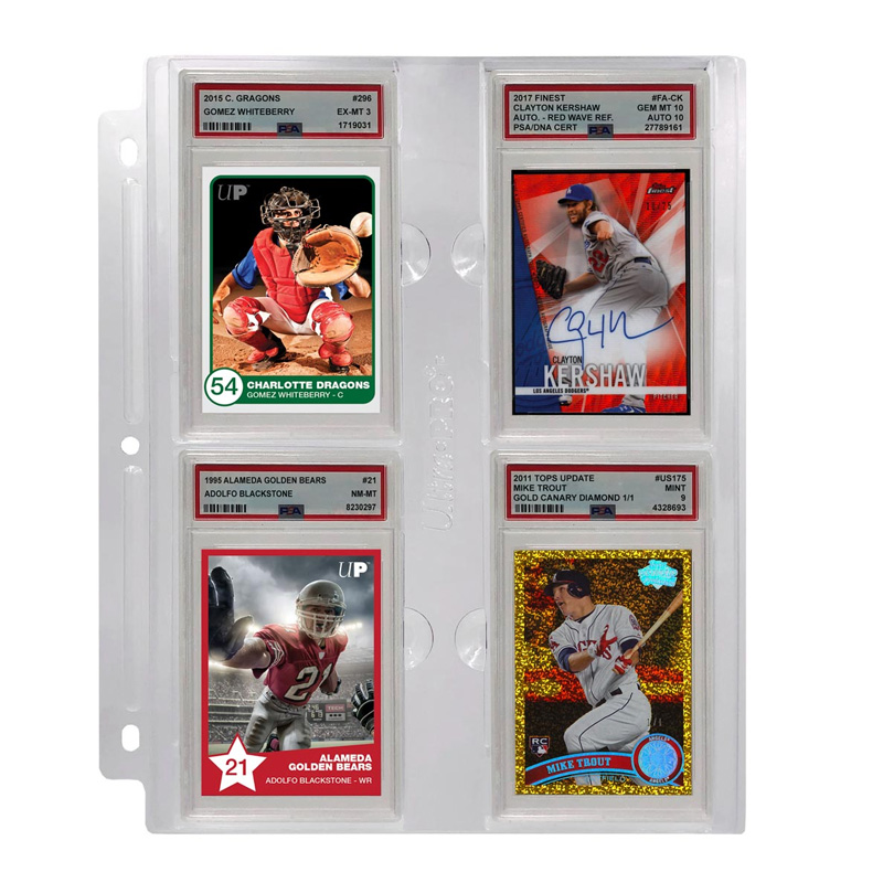  Ultrapro Page For Psa Graded Transparent 3 Ring Binder