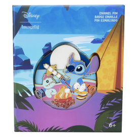  Disney Loungefly Pins Collector Box Stitch Camping Cuties