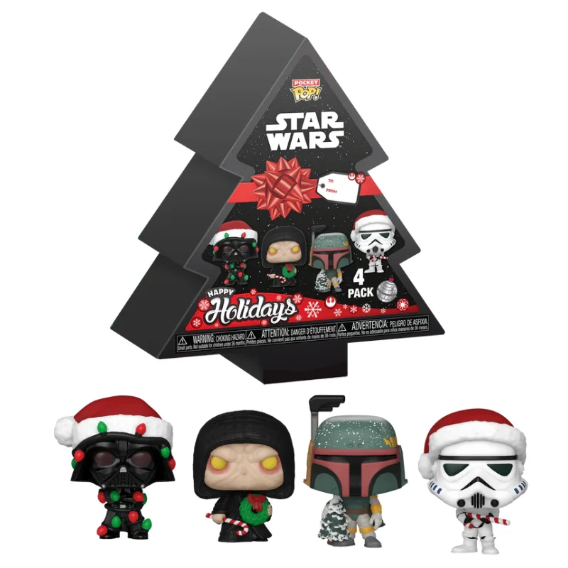  STAR WARS - Pocket Pop 4 Pack - Tree Holiday