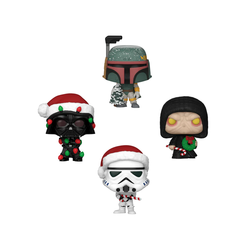 Funko STAR WARS - Pocket Pop 4 Pack - Tree Holiday