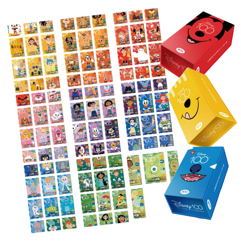 Colecciones de cartas Disney Cardfun D100 Joyful Deluxe Edition Box of 10 Boosters 4 Cards