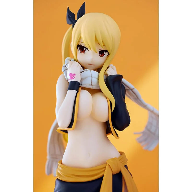 Figuras Fairy Tail Pop Up Parade Lucy Heartfilia Natsu Costume Ver. L Size 22 cm