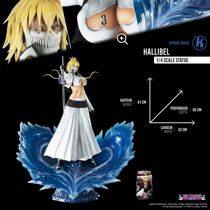 KITSU15 Bleach Resin Statue 1/4 Tia Hallibel 61cm