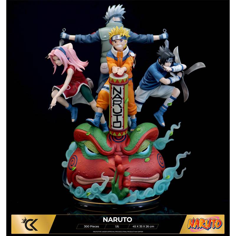 Estatuas Naruto Statue Resin 1/6 Naruto Sasuke Sakura Kakashi 45cm