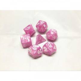  Set of 7 Multi-format Dice – Pearly pink