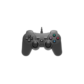  Wired Controller for PS3 and PC - 1.8m cable - Black