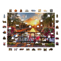 Puzzle Wooden puzzle – Bikes in Amsterdam – 1010 pcs (100 unique pcs)