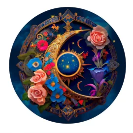  Wooden puzzle – the romantic moon – 550 pcs (50 unique pcs)