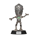 Figurita Star Wars: The Mandalorian POP! Deluxe Vinyl bobblehead Figure IG-12 with Grogu 17 cm