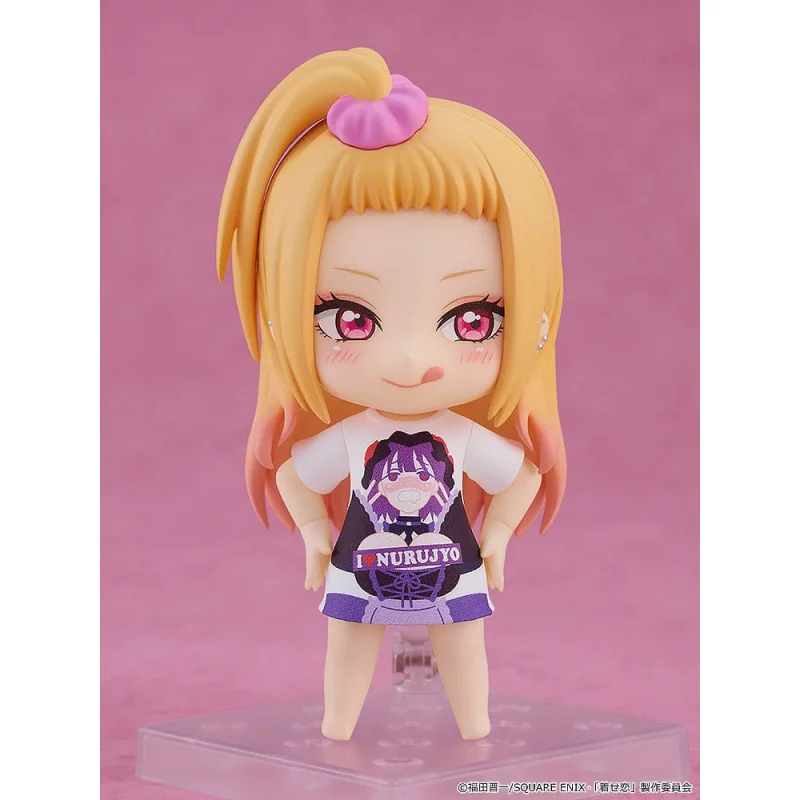 Action figure My Dress-Up Darling figurine Nendoroid Marin Kitagawa: Slippery Girls Full Graphic T-Shirt Ver. 10 cm