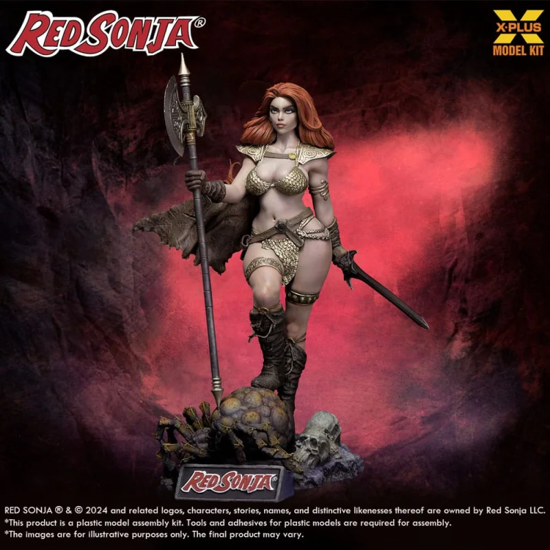 X-Plus Red Sonja figurine Plastic Model Kit 1/8 Red Sonja 27 cm