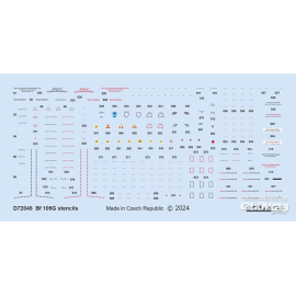 Calcomanía Bf 109G stencils