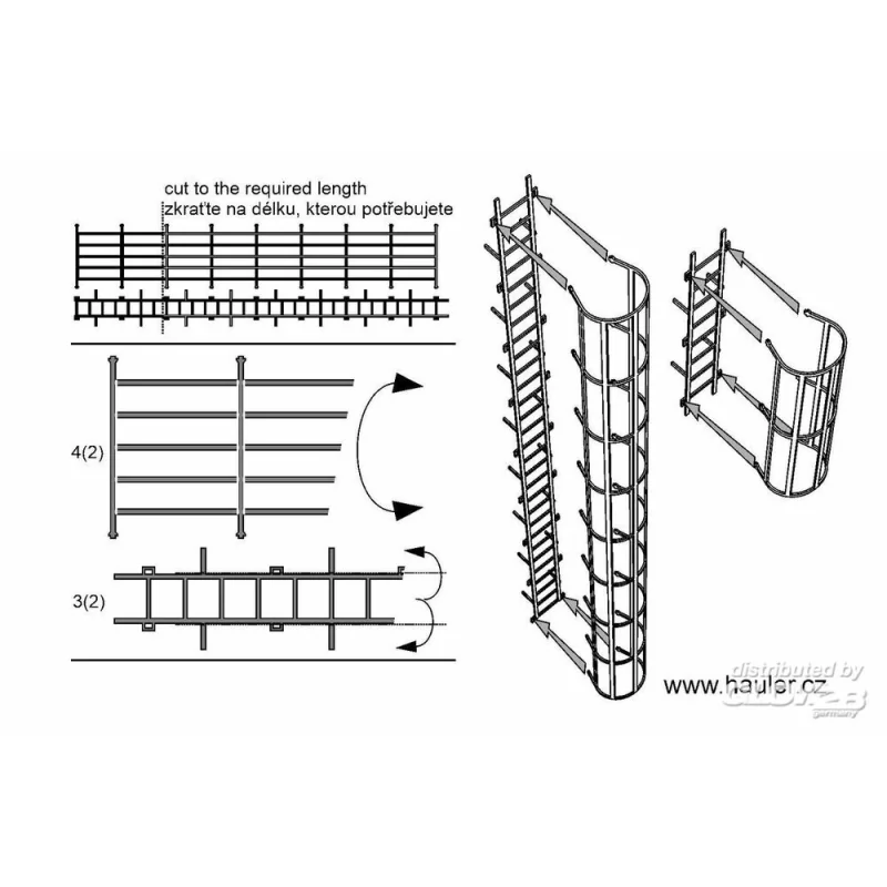 Hauler Safety cage ladders