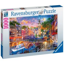  Puzzle 1000 p - Sunset over Amsterdam