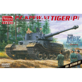 Maqueta PzKpfwg.VI Tiger(P) Truppenübfhz. FULL INTERIOR