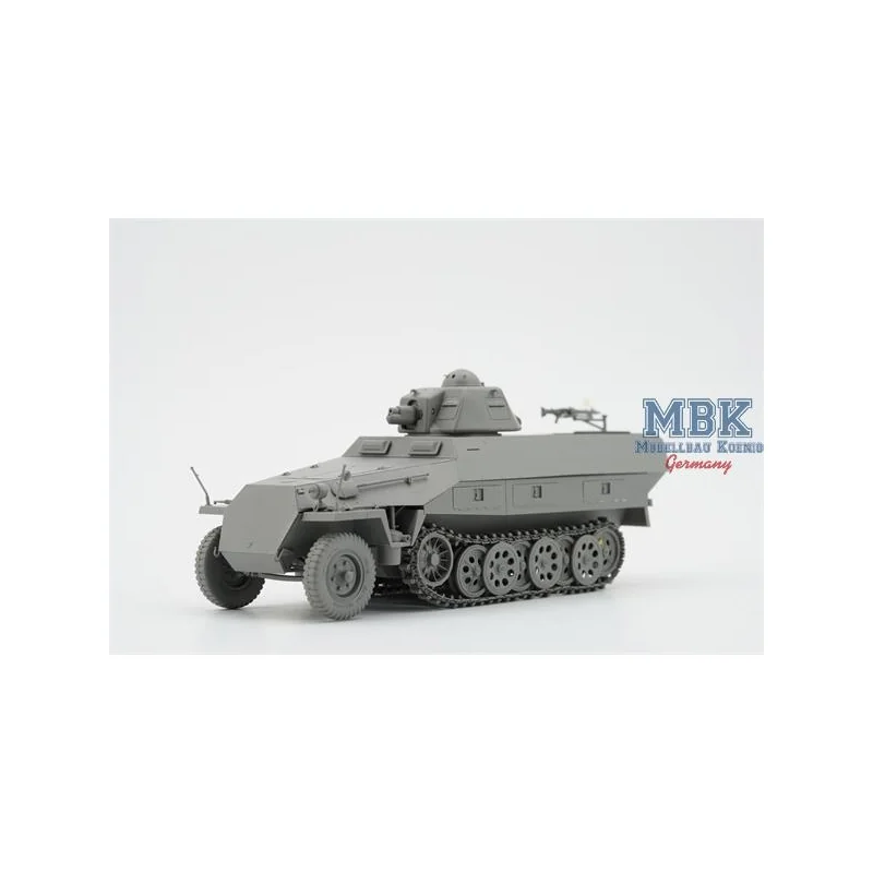 Maqueta militar BORDER MODEL: 1/35; Sd.Kfz.251 /1 Ausf.D with R35 turret with PE and workable tracks