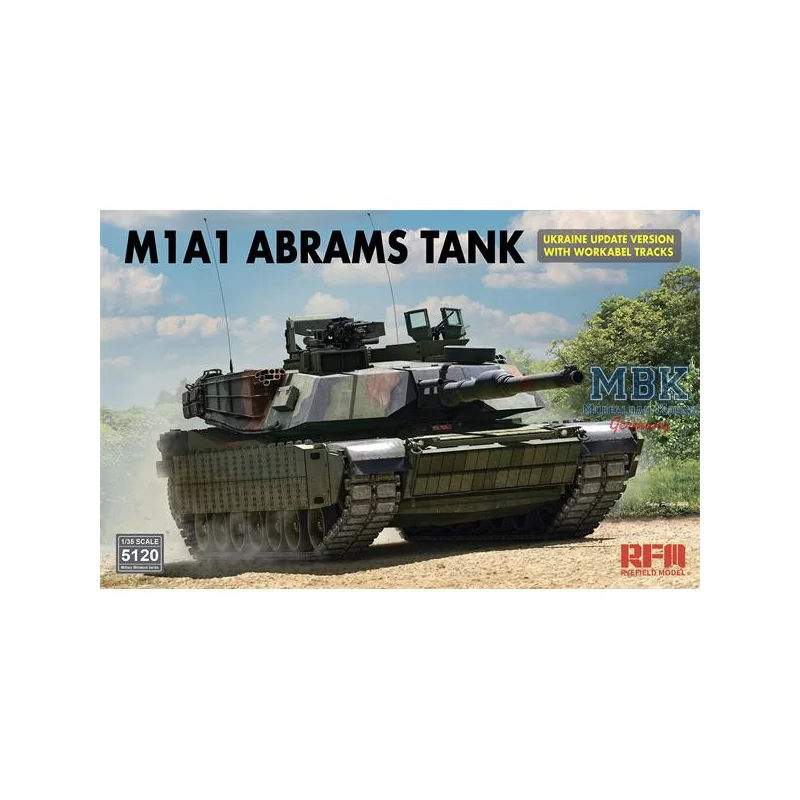 Maqueta M1A1 Abrams UKRAINE (updated version w/work.track)