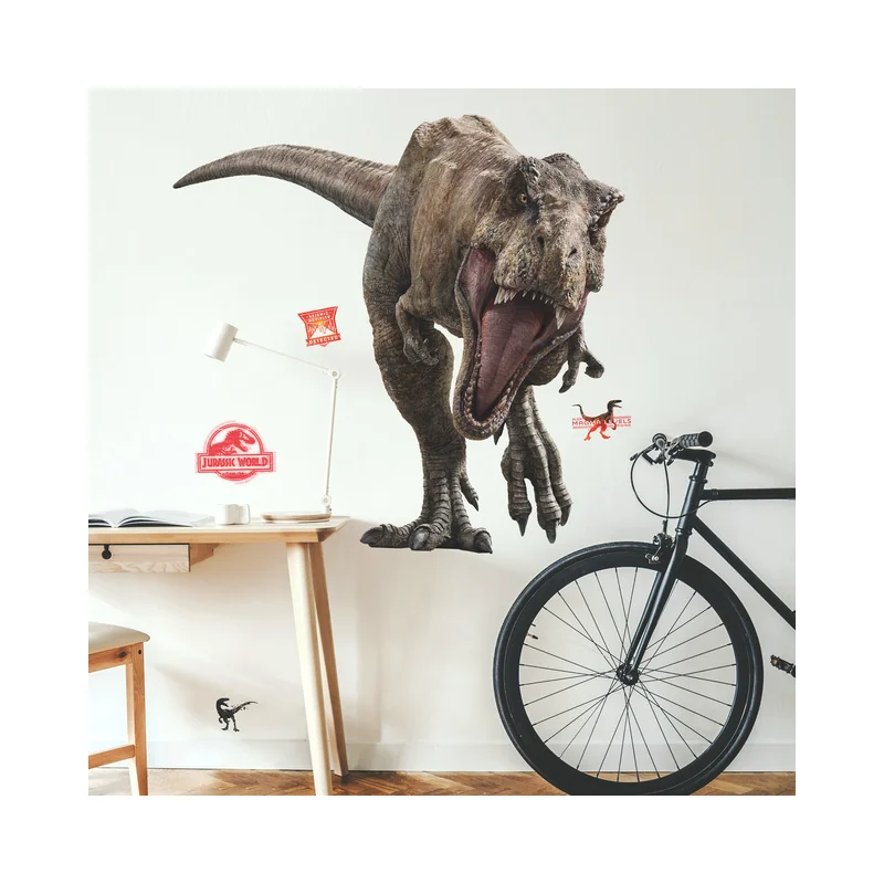 Álbum y pegatinas Jurassic World Medium And Large Wall Stickers Fallen Kingdom T-Rex 66X116cm