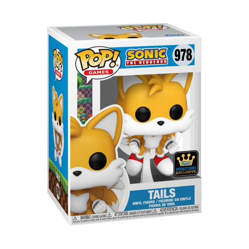 Figura Pop Sonic Pop Tails Flying Flocked + Chase