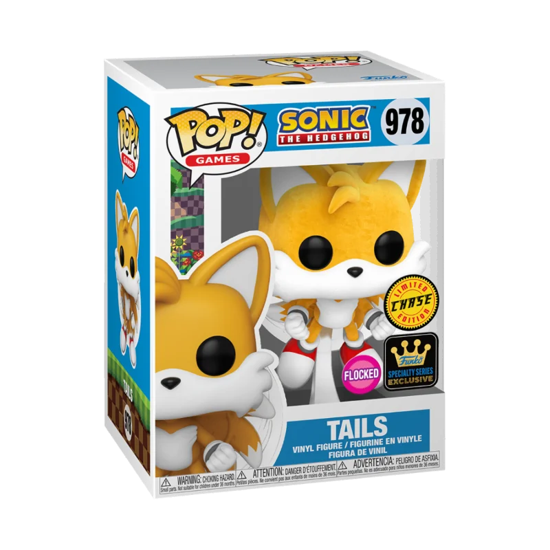 Funko Sonic Pop Tails Flying Flocked + Chase