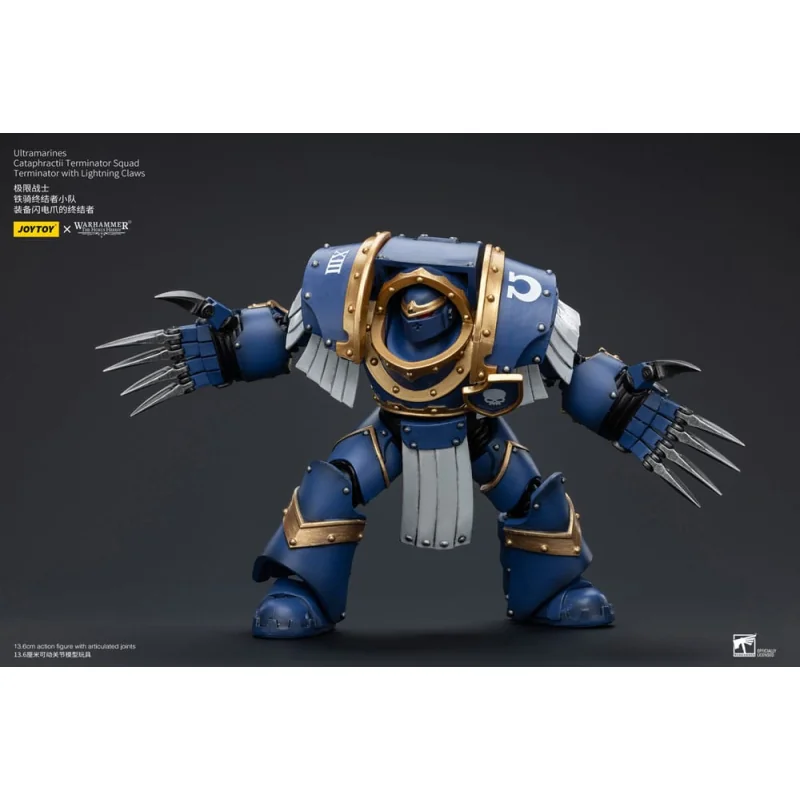 Warhammer The Horus Heresy figure 1/18 Ultramarines Cataphractii Terminator Squad Terminator with Lightning Claws 14 cm