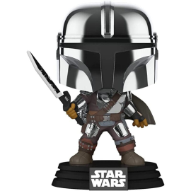 Figura Pop Star Wars: Mandalorian POP! Vinyl Figure MandoW/DrkSabr(GW/MT) 9 cm