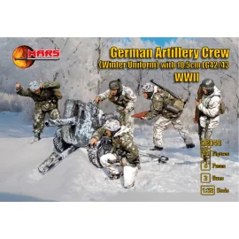 Figuras German Paratroopers crew (winter uniform) with LG 42/43 gun