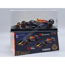 Miniatura RED BULL F1 RB19 TEAM ORACLE RED BULL RACING 11 SERGIO PEREZ GRAND PRIX AUSTIN 2023 4EME (PACKAGING PREMIUM AVEC CASQ