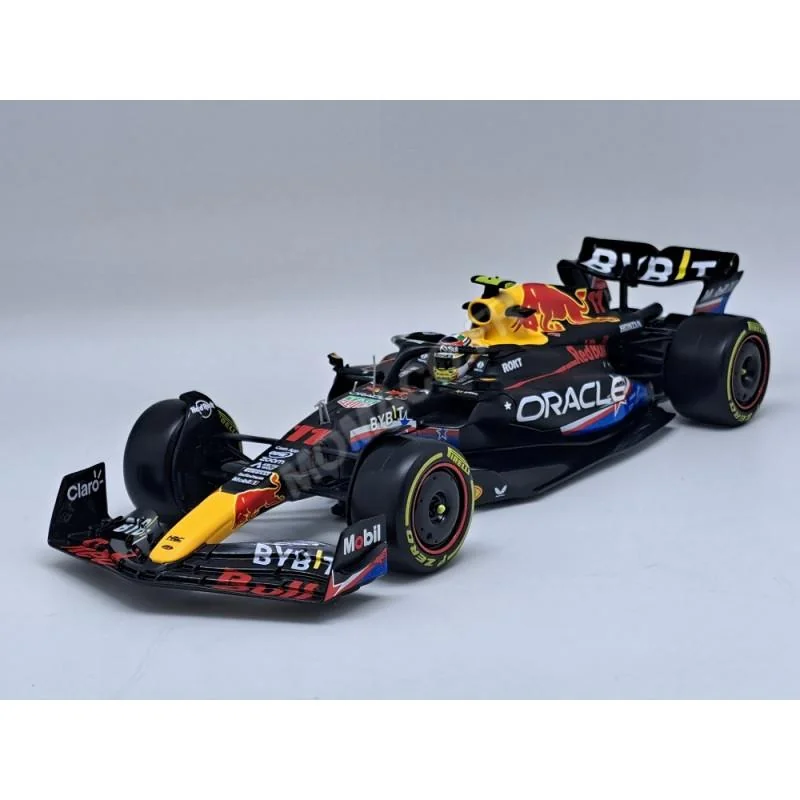 Miniatura RED BULL F1 RB19 TEAM ORACLE RED BULL RACING 11 SERGIO PEREZ GRAND PRIX AUSTIN 2023 4EME (PACKAGING PREMIUM AVEC CASQ