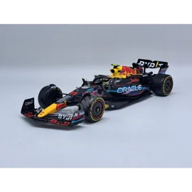 Miniatura RED BULL F1 RB19 TEAM ORACLE RED BULL RACING 11 SERGIO PEREZ GRAND PRIX MIAMI 2023 2EME (PACKAGING PREMIUM AVEC CASQU