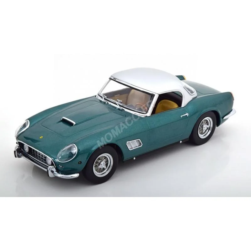 Coche en miniatura FERRARI 250 GT CALIFORNIA SPYDER 1960 VERT METALLISE/GRIS METALLISE