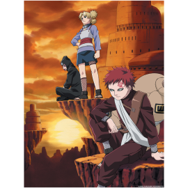  Naruto - Metal Plate Poster Metal Classix Siblings of the Sands