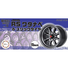  N15 WHEELS RS WATANABE & SLICK TIRE 15INCH