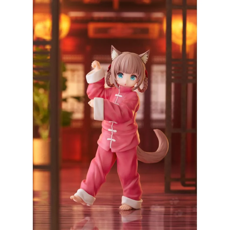 Figuras My Cat Is a Kawaii Girl statuette Palette Dress-Up Collection Kinako Nyang fu Ver. 15cm